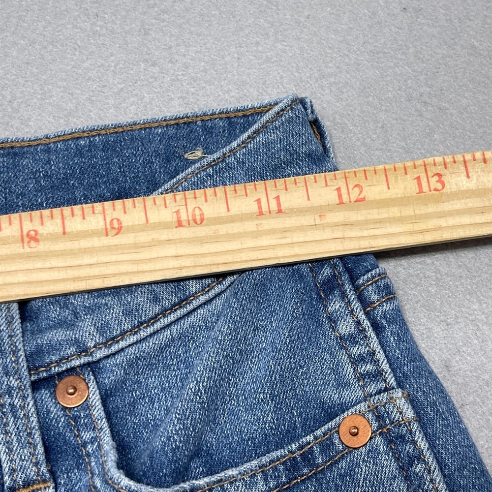 Madewell Jeans Women Size 23 10 High Rise Skinny Button Fly Blue Denim Minimal - Picture 6 of 12